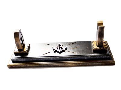 Porta espada P para mesa em madeira MDF, Medidas 14x40x13cm